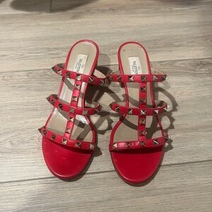 Valentino Red Rockstud Women's Sandals